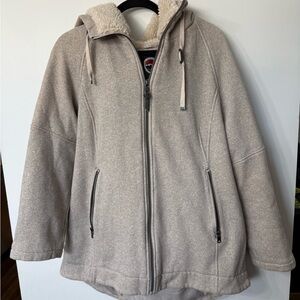 Women’s Beige Hooded Jacket
